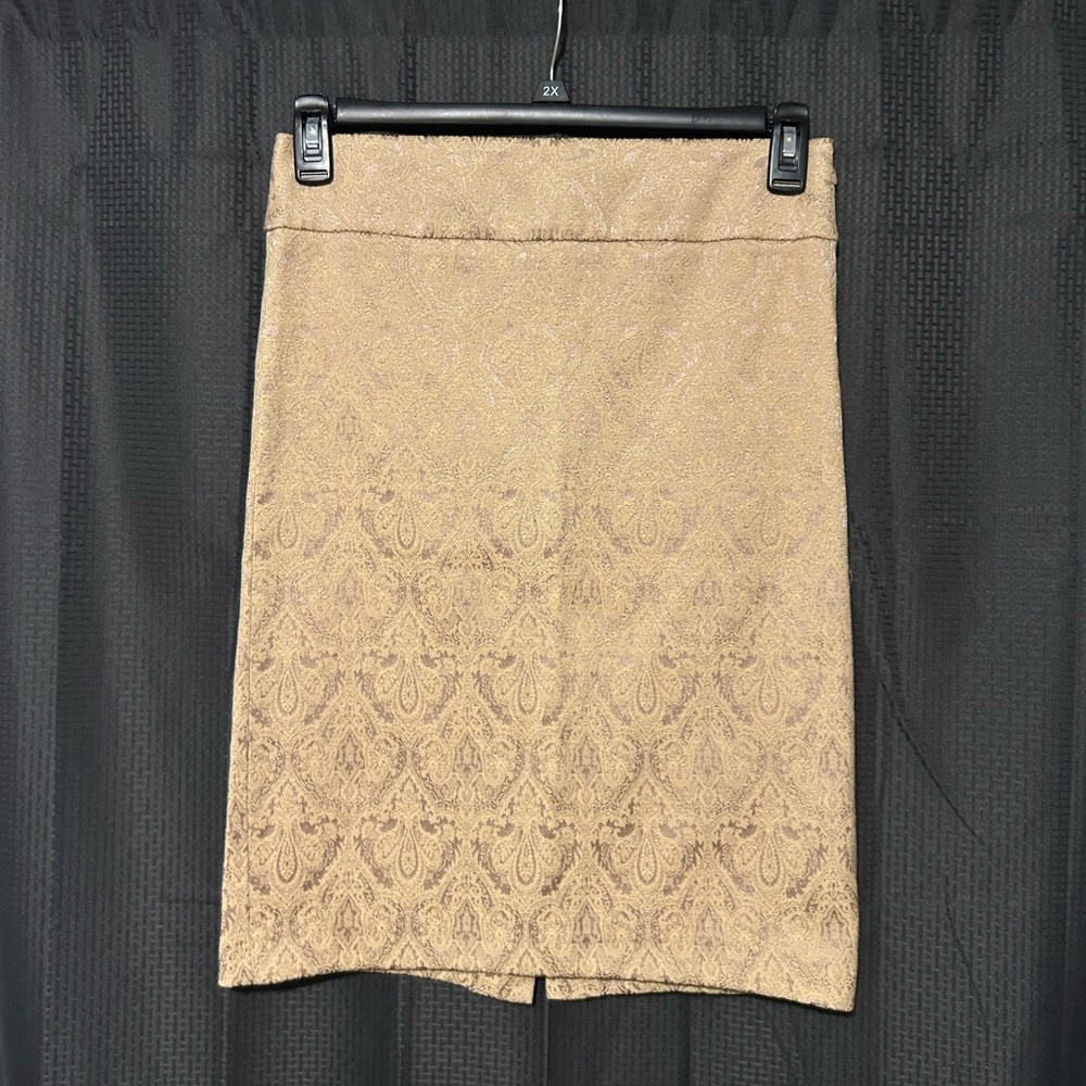 Sinéquanone Made in Paris France Women’s Skirt Tan Waist 30in- Medium Midi